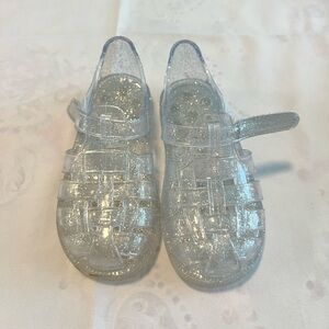 GAP Glittery Silver Kids Sandals